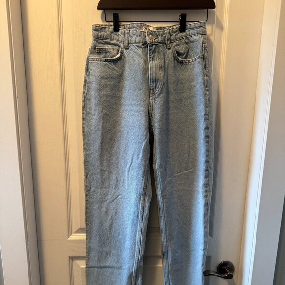 Zara high waist straight leg Mom jean - Picture 2 of 5